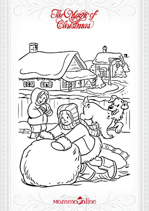 Disegno di Natale da colorare