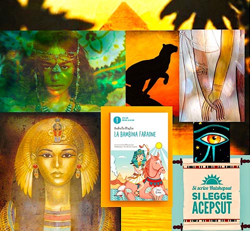 Copertina del libro La bambina faraone di Isabella Paglia, Mondadori Copertina del libro La bambina faraone di Isabella Paglia, Mondadori