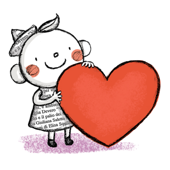 Echino giornale bambino diventa un libro