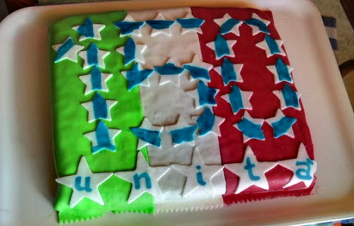 Bandiera cake di All
