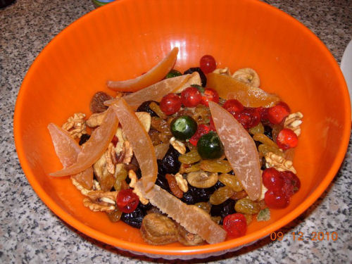 Frutta secca mista e frutta candita