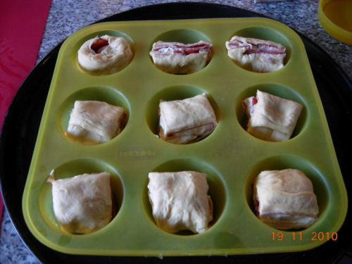 Pezzi nello stampo per i muffin