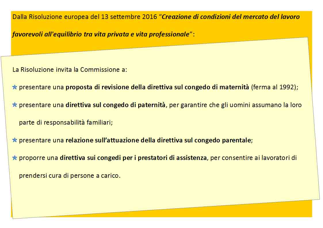 Slide creazione di condizioni del mercato del lavoro favorevoli all'equilibrio tra vita privata e vita professionale