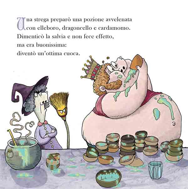 Immagine di una pagina interna del libro "Favole Turbo"