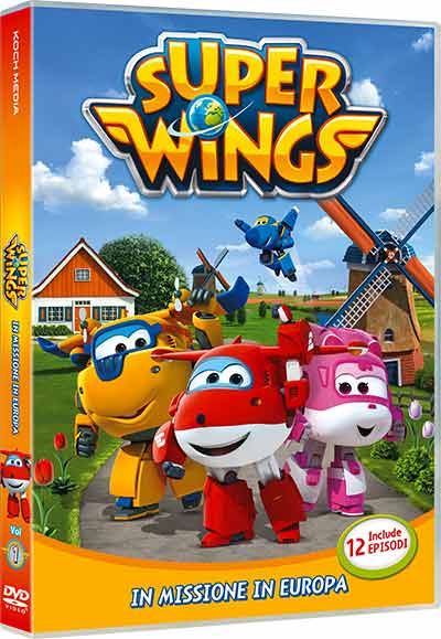 Super Wings "In missione in Europa" immagine copertina dvd Super Wings "In missione in Europa" immagine copertina dvd